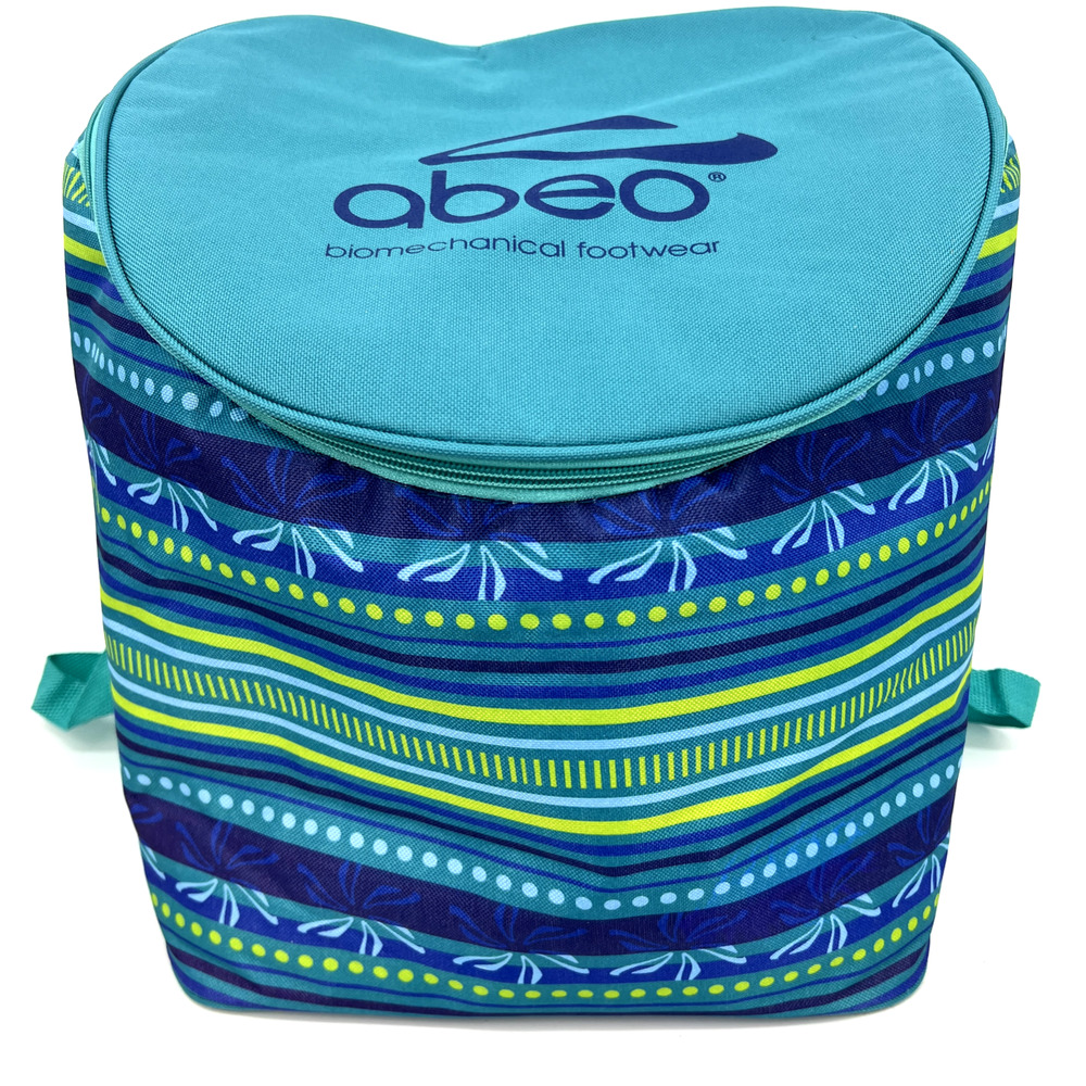 ABEO Striped Zippered Insulated Backpack Cooler